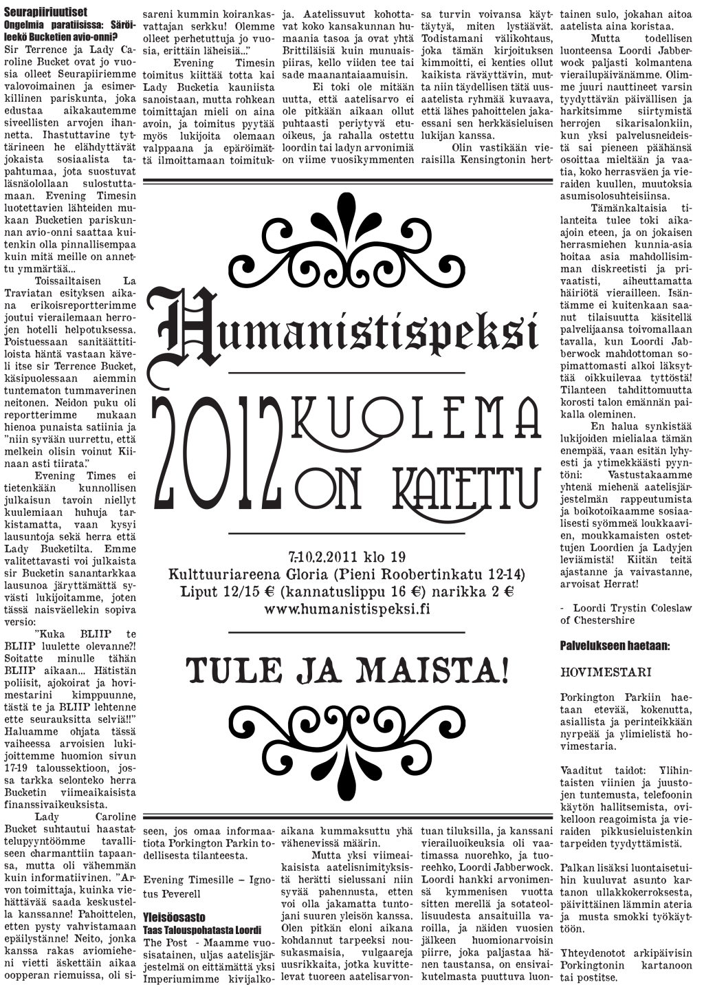 Kuolema on katettu&nbsp;2012