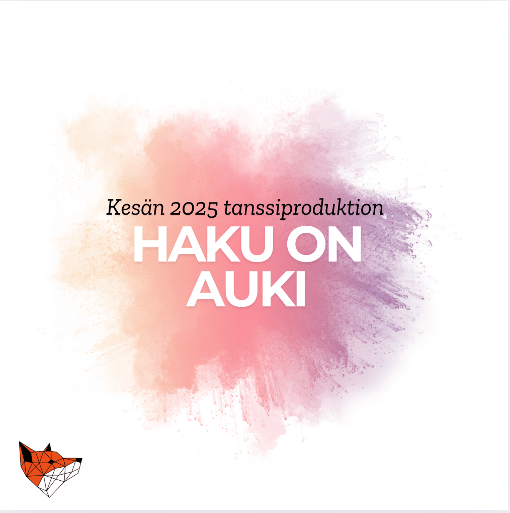 Kesän 2025 tanssiproduktion haku on&nbsp;auki